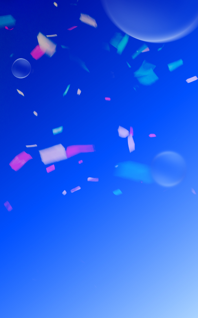 blue background with O2 bubbles