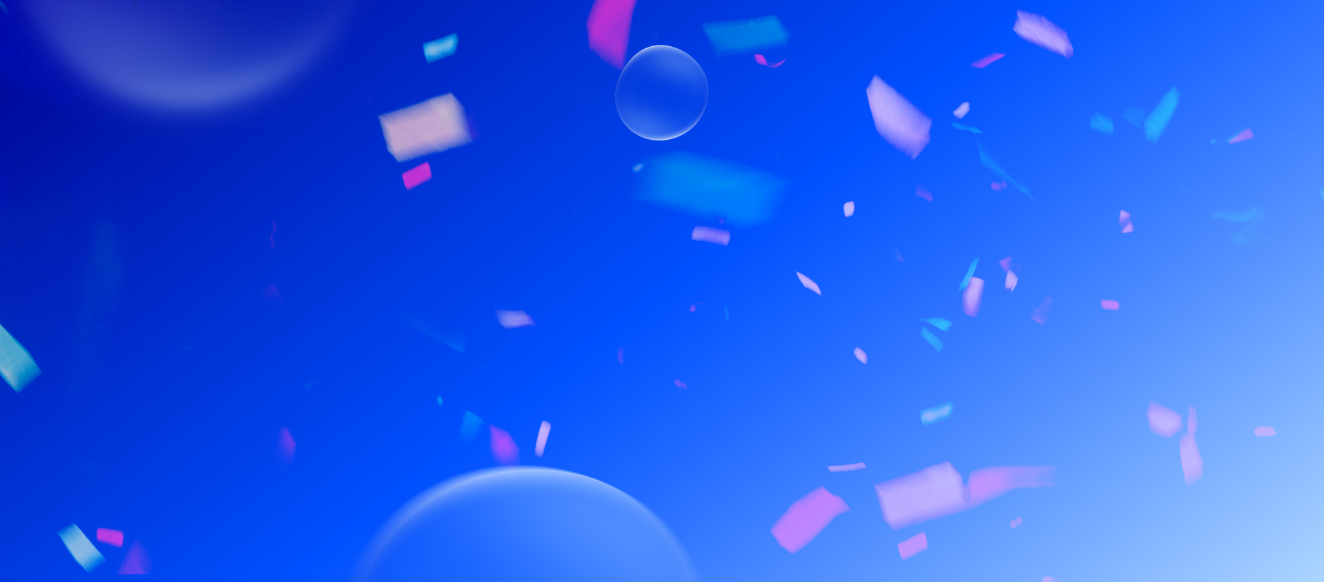 blue background with O2 bubbles